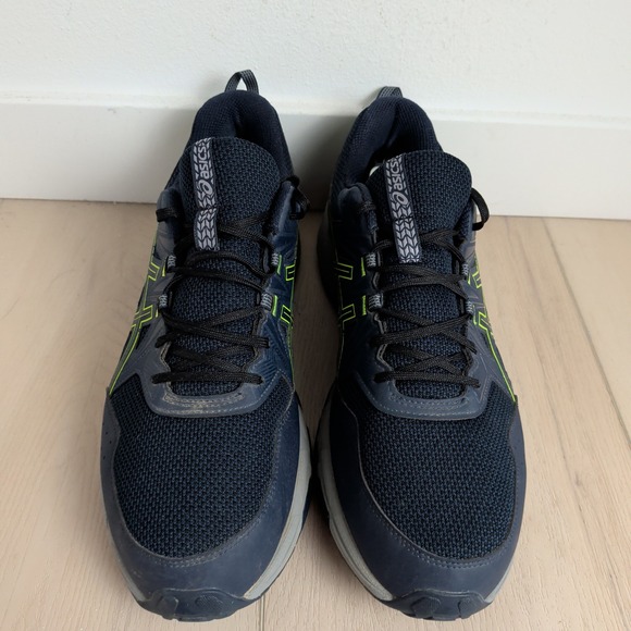 ASICS Gel-Venture 8 Mens 13 Trail Running Shoes Navy Blue Lime Green Sneakers main image 7